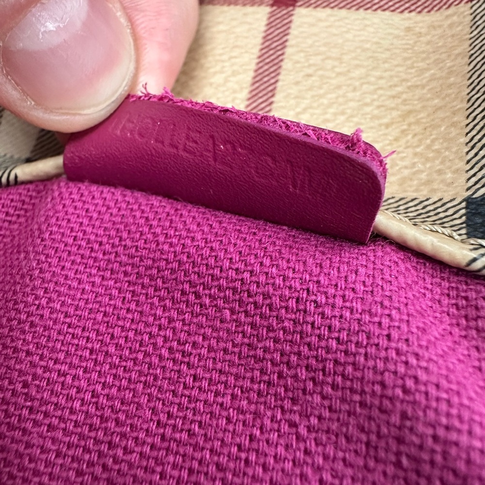 BURBERRY NOVA CHECK SHOULDER BAG COATED CANVAS MADE IN ITALY - Picture 10 of 11